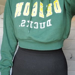 U of Oregon cropped hoodie